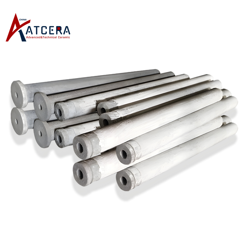 Nitride bonded silicon carbide tube