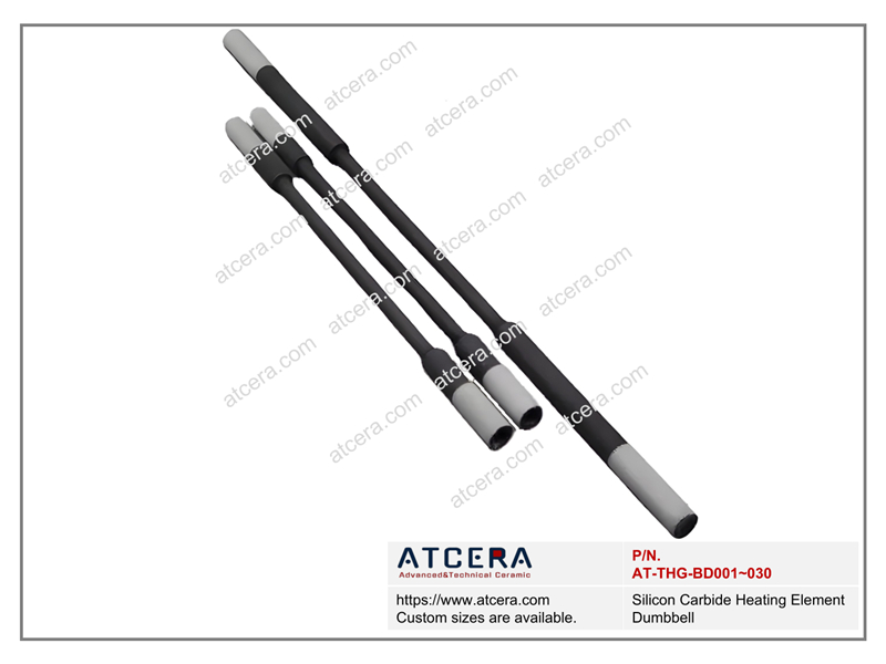 Drawing of Silicon Carbide Heating Element Dumbbell