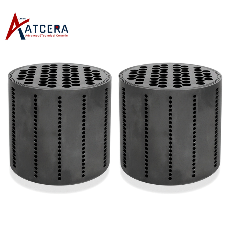 Silicon carbide block heat exchanger