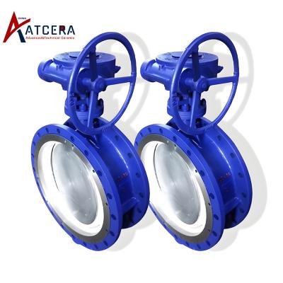 ZrO2 Ceramic Lined butterfly valve